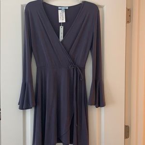 Soft Purple Dress with Belle Sleeves
